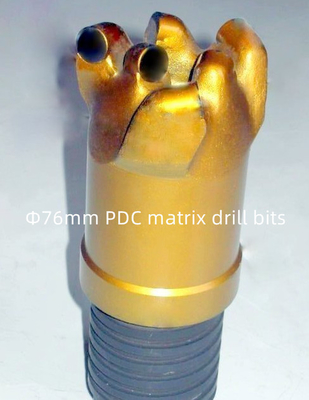 Ma trận khoan Rocks Thân máy khoan PDC Đường kính 76mm để khai thác than