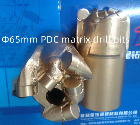 Giấy chứng nhận ISO9001 Thân máy PDC Mũi khoan Đường kính 65mm Sử dụng mỏ than