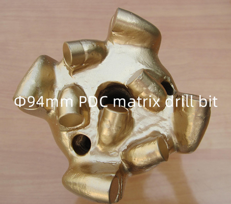 Mũi khoan PDC thân ma trận 94mm để khoan đá mài mòn cứng bị hỏng