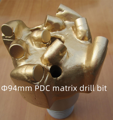 Mũi khoan PDC thân ma trận 94mm để khoan đá mài mòn cứng bị hỏng