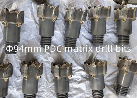 Mũi khoan PDC thân ma trận 94mm để khoan đá mài mòn cứng bị hỏng