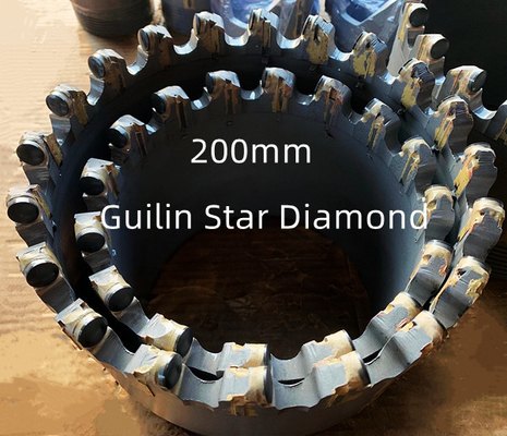Mũi khoan thăm dò sao kim cương PDC Coring Đường kính 200mm