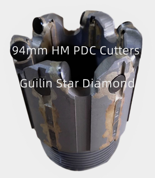 Mũi khoan lõi OEM PDC Đường kính 96mm để thăm dò tài nguyên